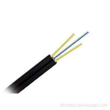 Single mode FTTH Drop Fiber Optic Cable with Steel Wire / F